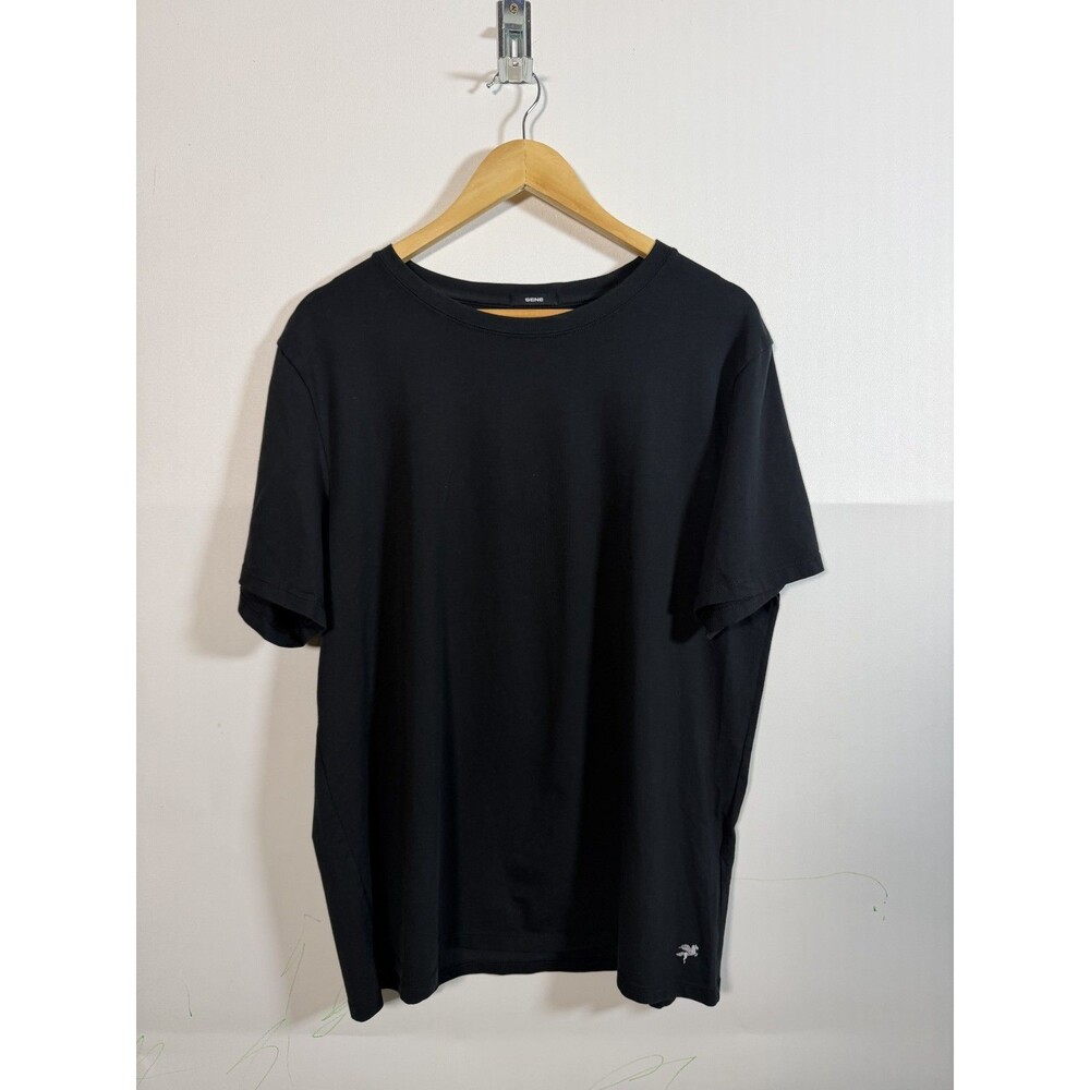 Sene T-Shirt Menx XL Black Cumulus Heavyweight Peruvian Pima Cotton Crew Tee